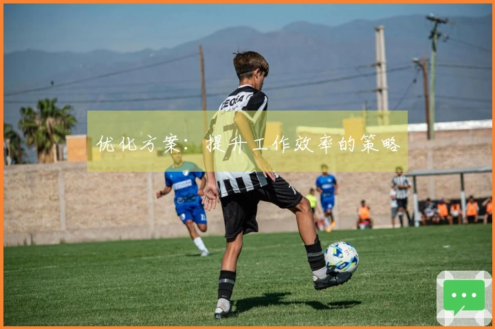 优化方案：提升工作效率的策略